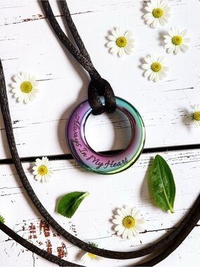 Always In My Heart Cremation Pendant On A Rope